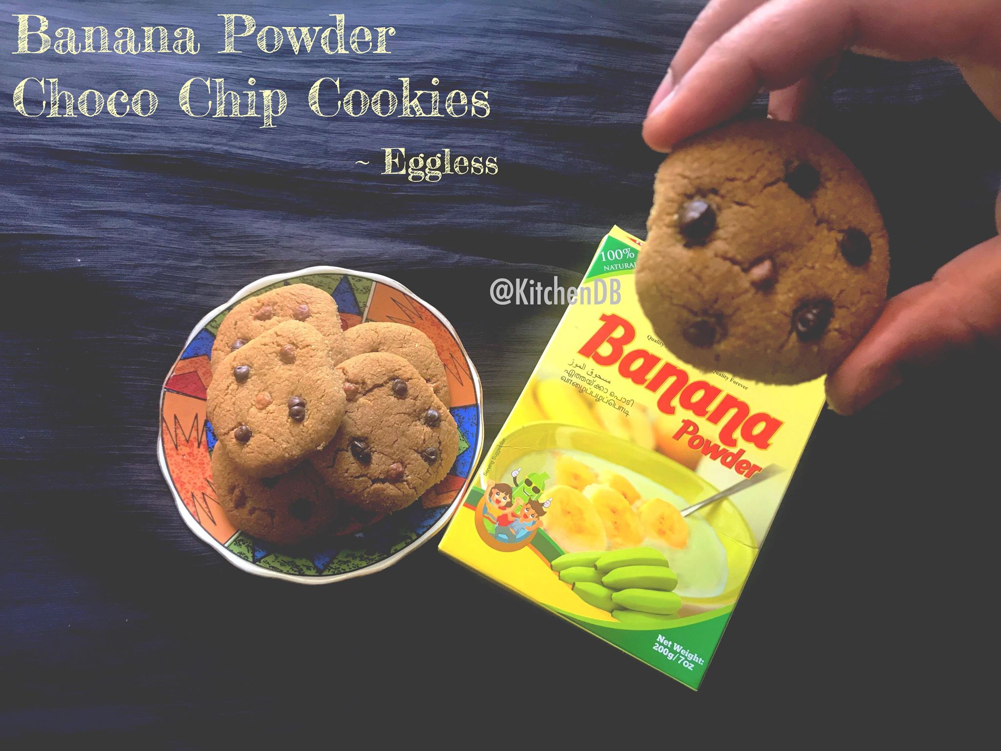 Banana Powder Choco Chip Cookies