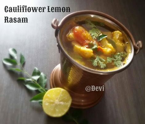 Cauliflower Lemon Rasam