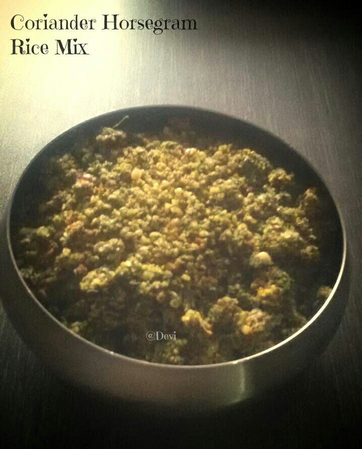 Coriander Horsegram Rice Mix