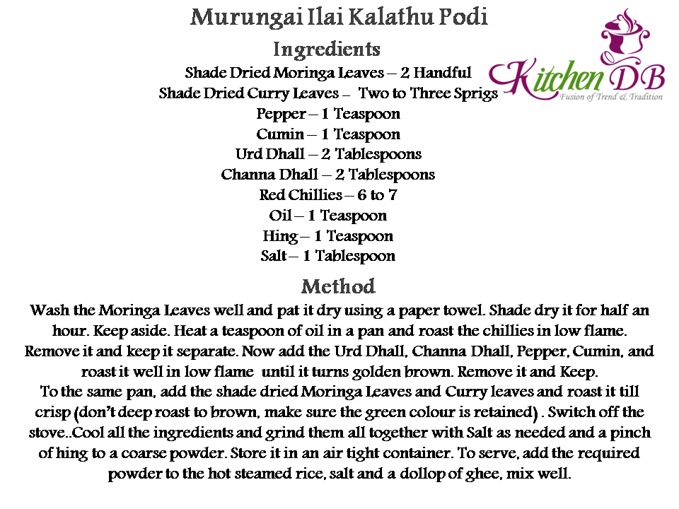 Moringa Leaves Rice Mix Recipe