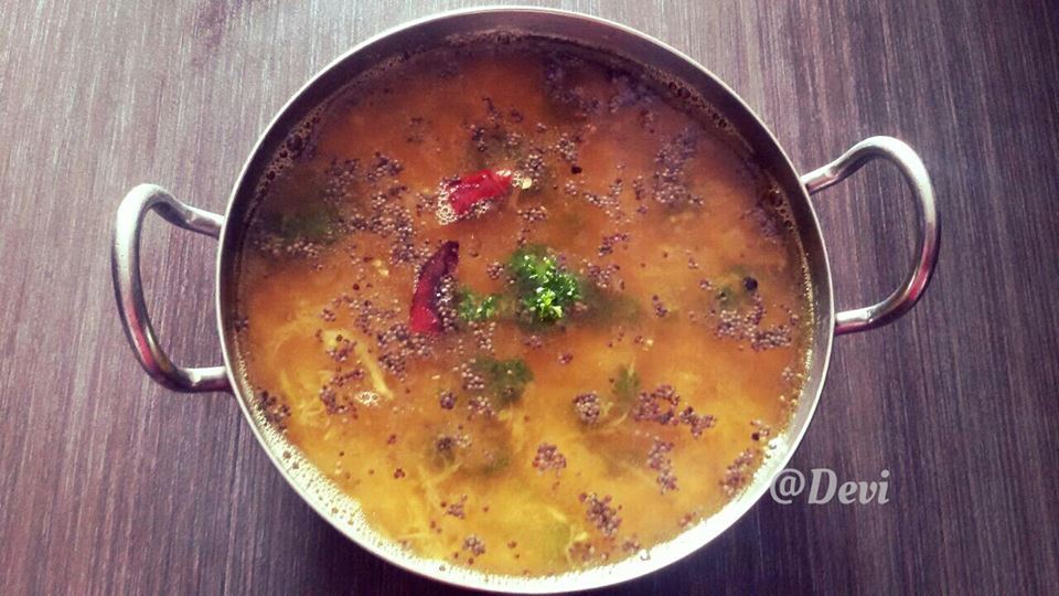 Parsley Mango Ginger Rasam