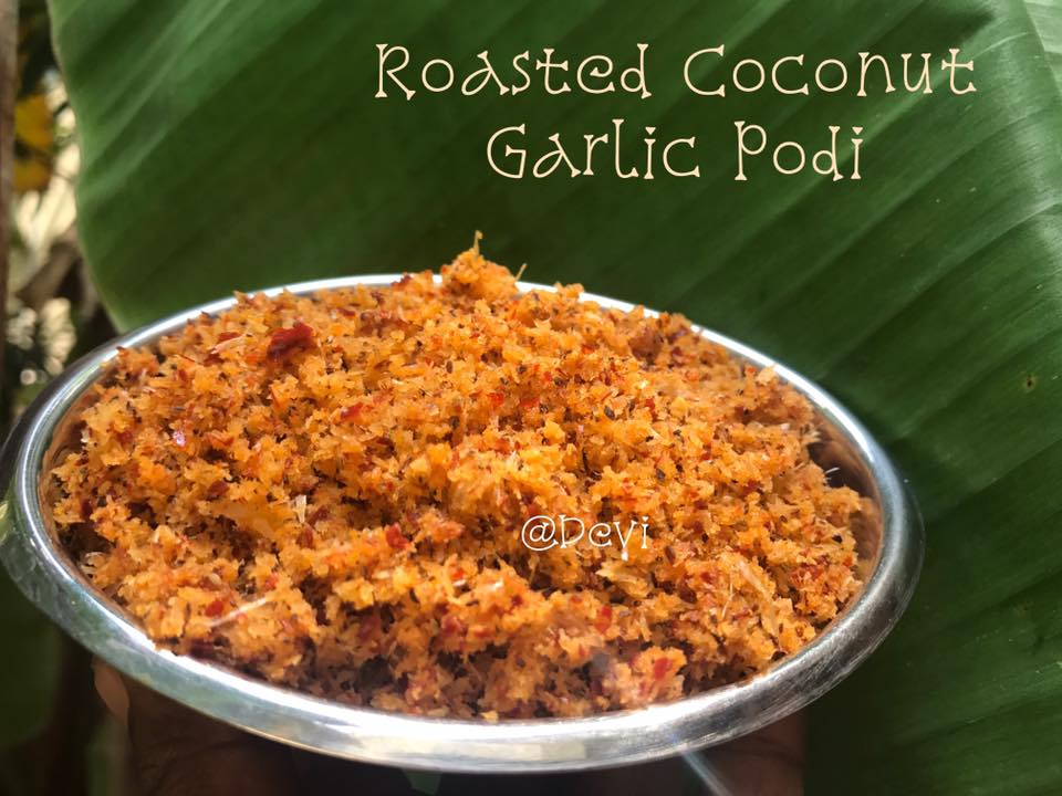 Roasted Coconut Garlic Podi