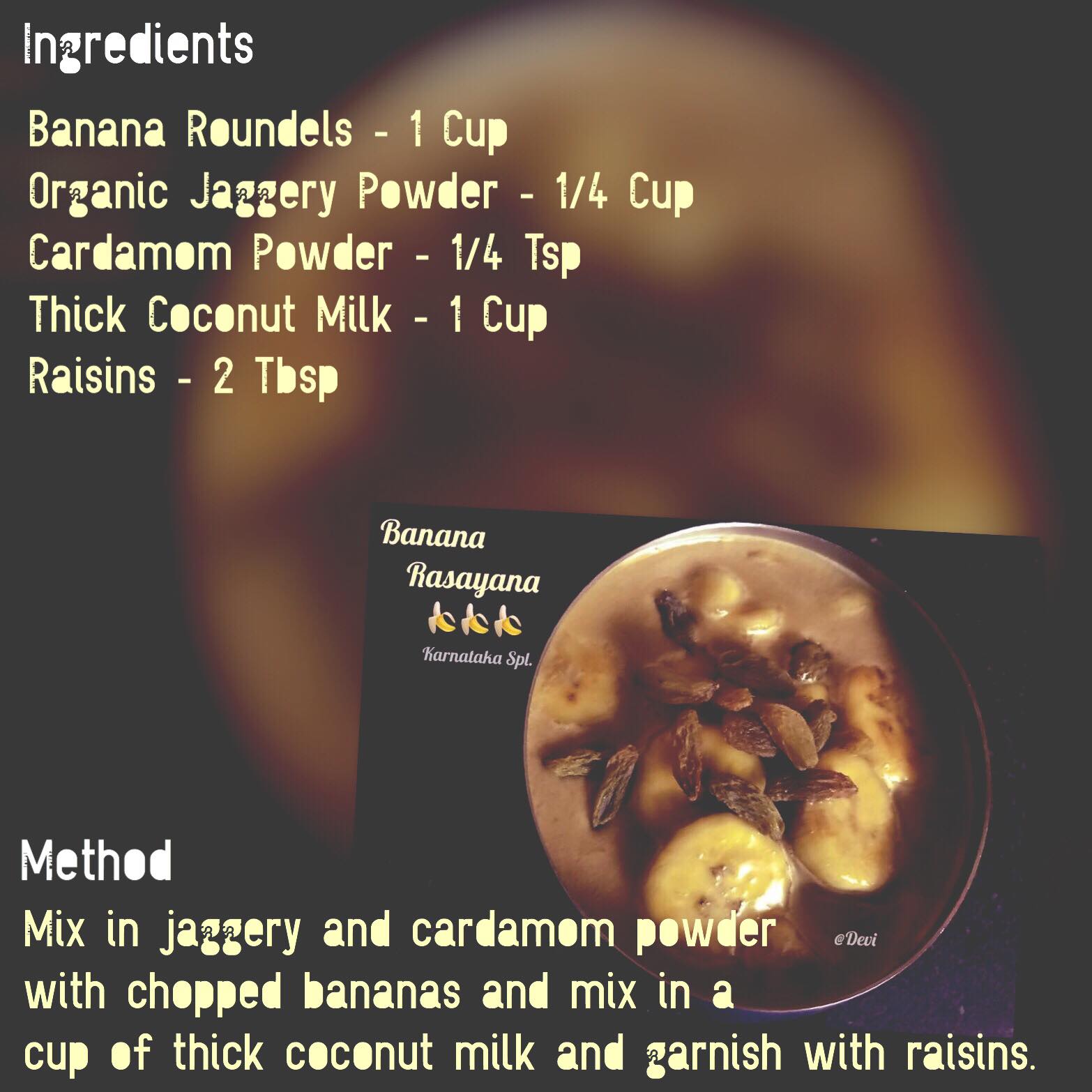 Recipe - Banana Rasayana