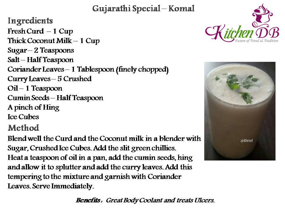 Komal - Recipe