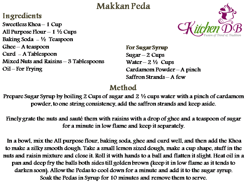 Makkan Peda Recipe