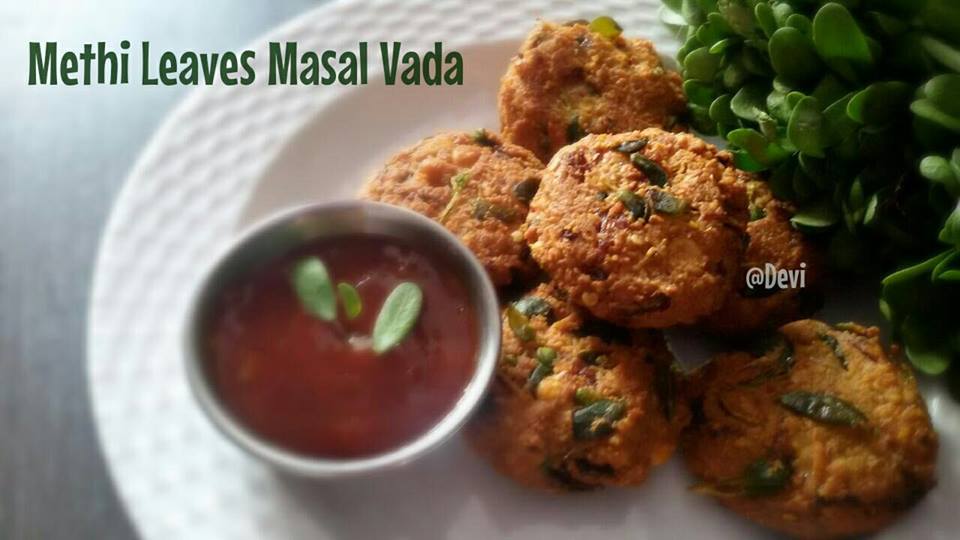 Methi Leaves Masal Vada