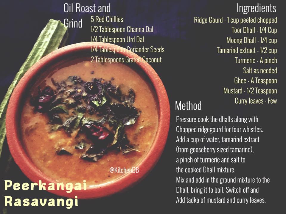 Peerkangai Rasavangi  Recipe