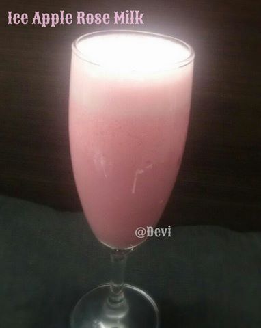 Ice Apple Rose Milk