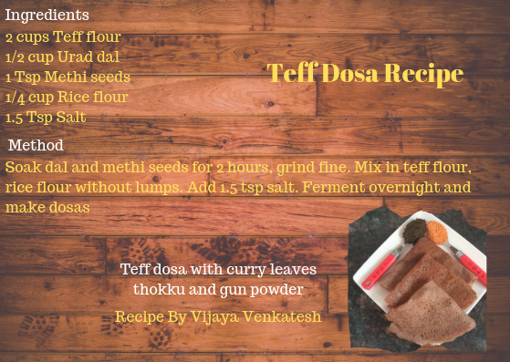 Teff Dosa Recipe