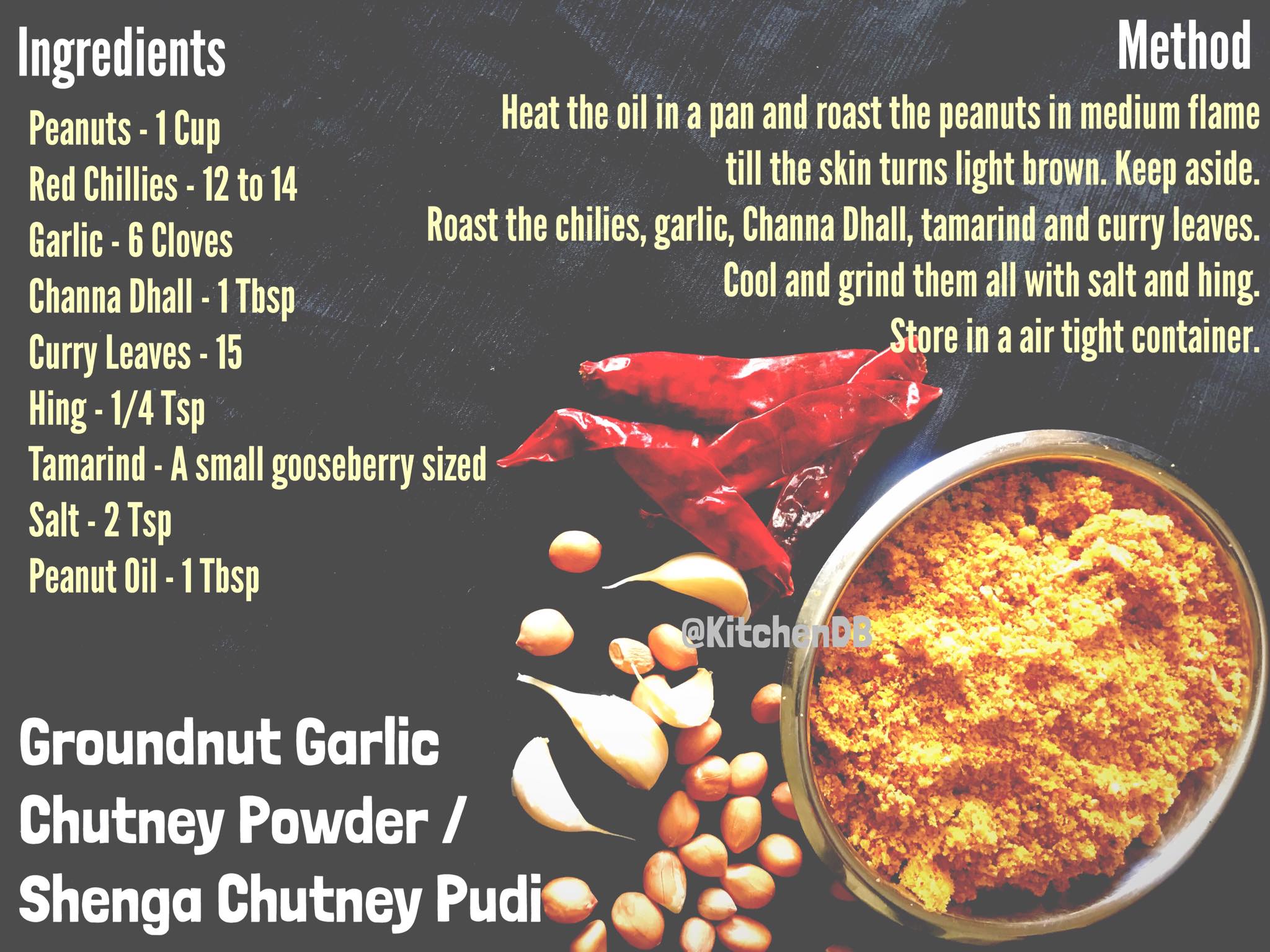 Groundnut Garlic Chutney Powder Recipe