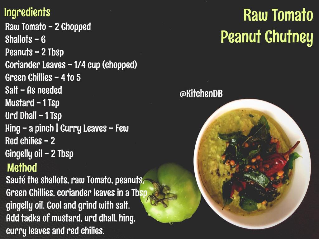 Raw Tomato Peanut Chutney