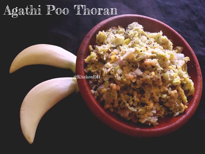 Agathi Poo Thoran / Agathi Flower Stir Fry
