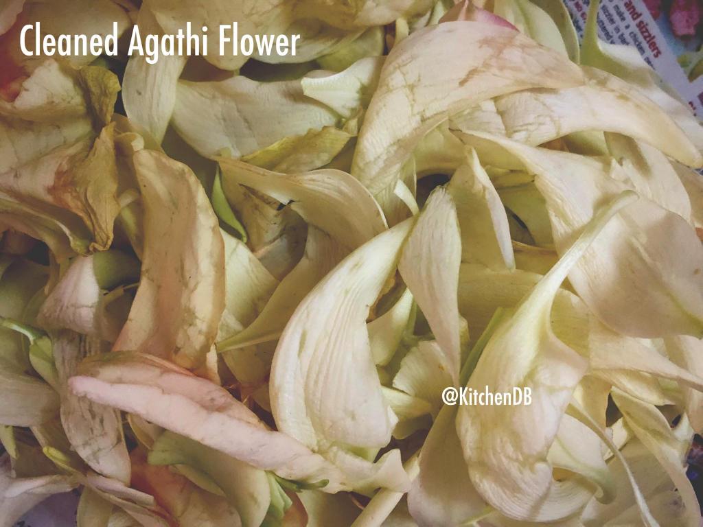 Cleaned Agathi Flower