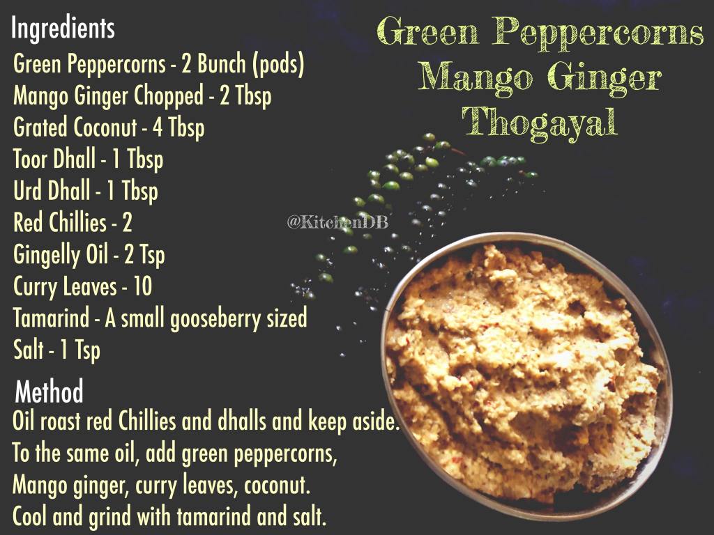  PachaMilagu MangaInji Thogayal  Recipe