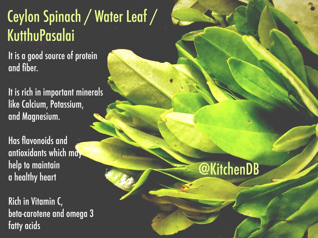 Benefits of Water Leaf / Ceylon Spinach