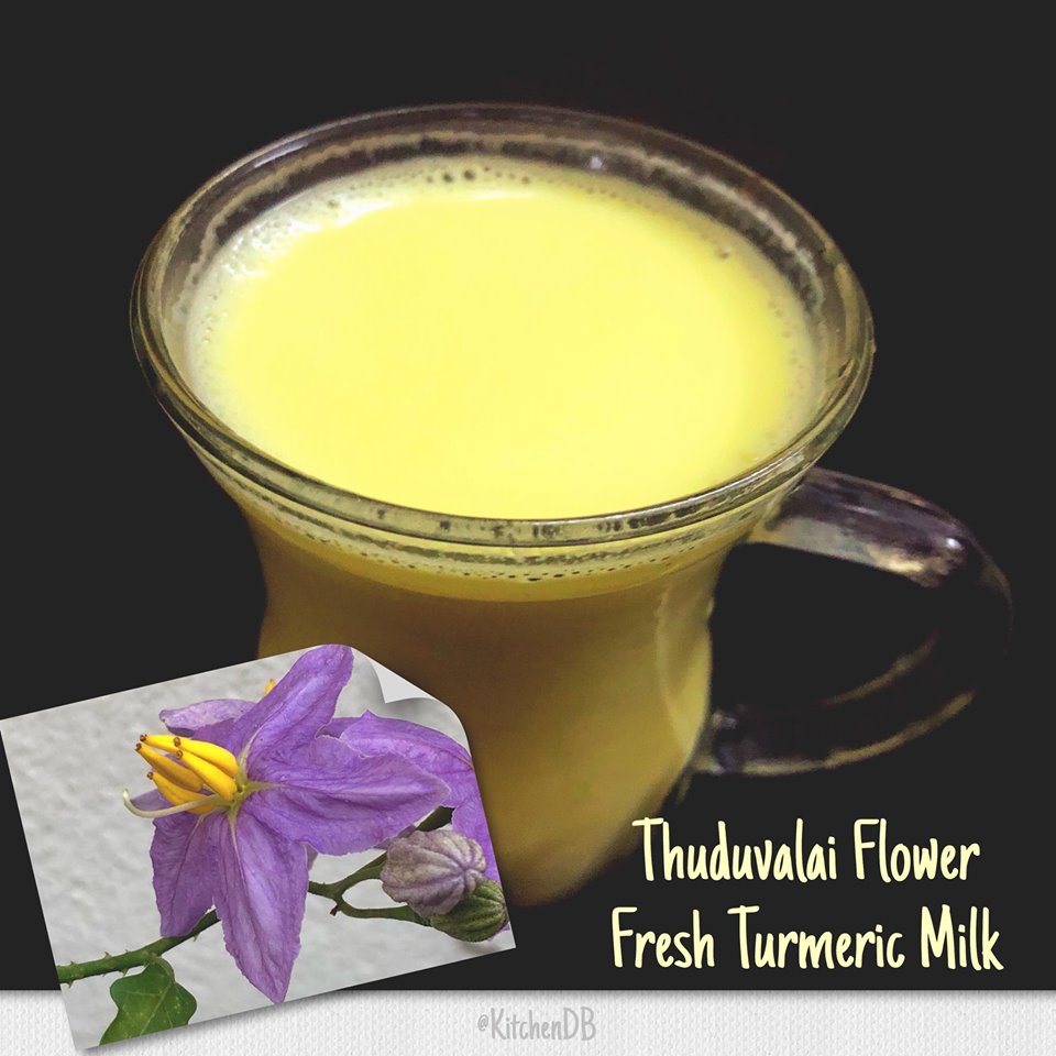 Thuduvalai Flower Fresh Turmeric Milk