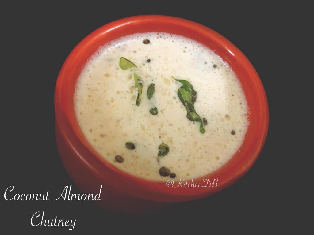 Coconut Almond Chutney with Curd Chillies