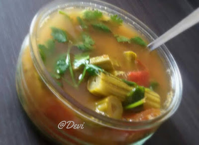Murungaikai Pasiparupu Rasam