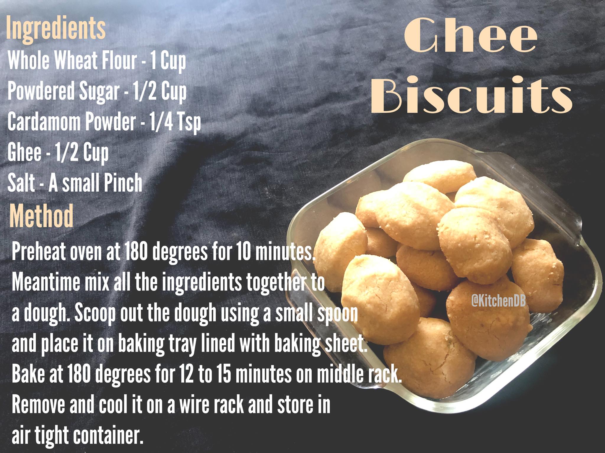 Ghee Biscuits KitchenDB My Passion for Healthy Cooking